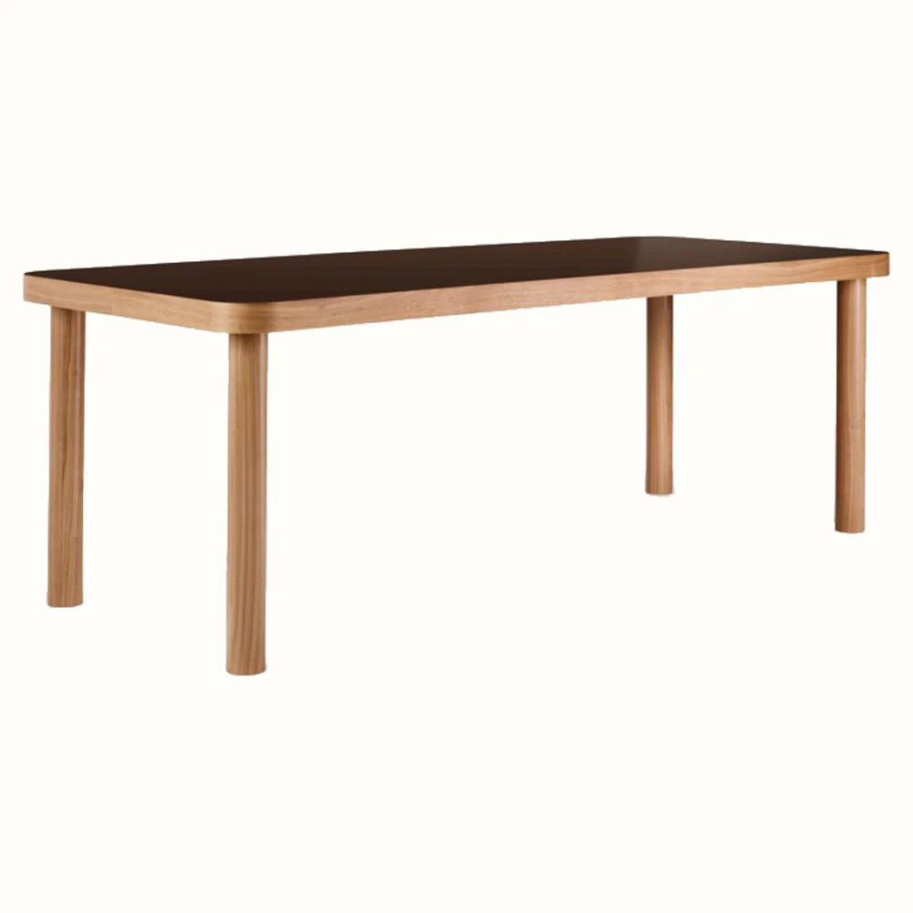 Saule Dining Table - Dark Chocolate
