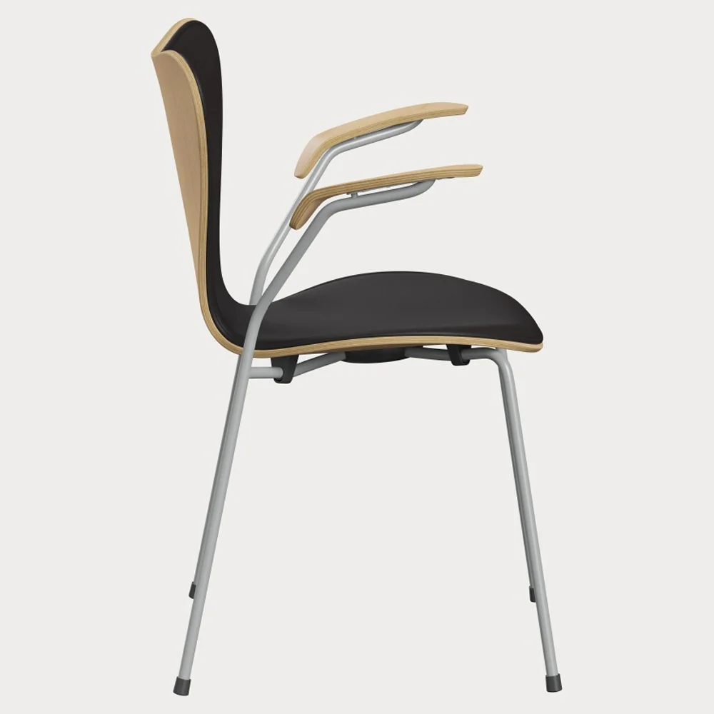 Series 7 Front Upholstered Armchair - Natural Veneer - Image 3