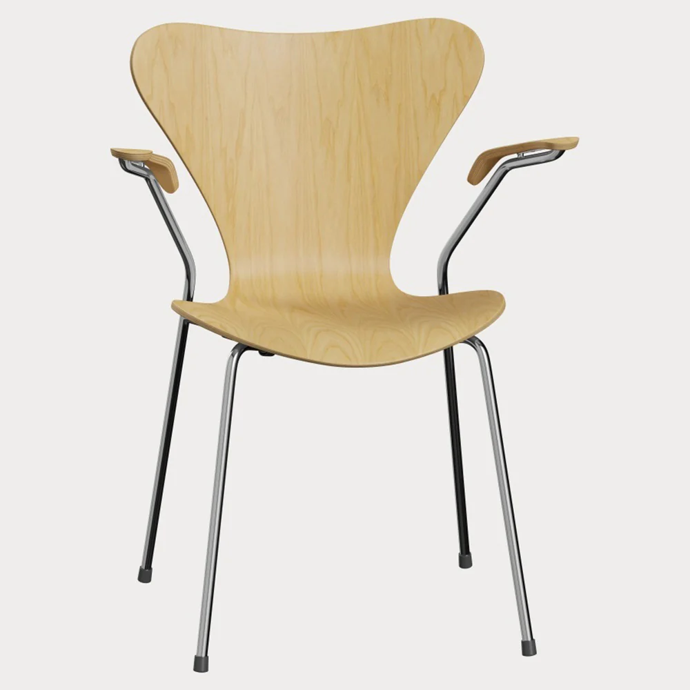 Series 7 Unupholstered Armchair - Natural Veneer - Image 2