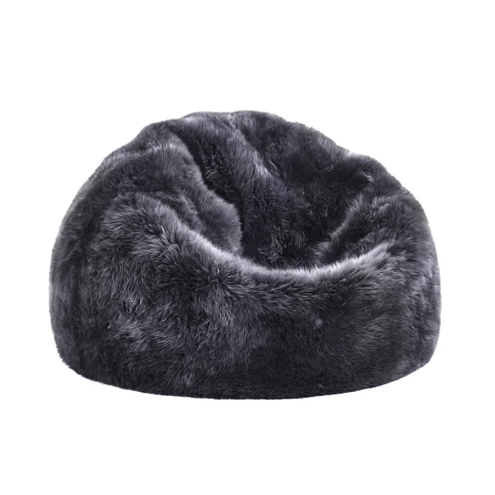 Sheepskin Beanbag - Steel