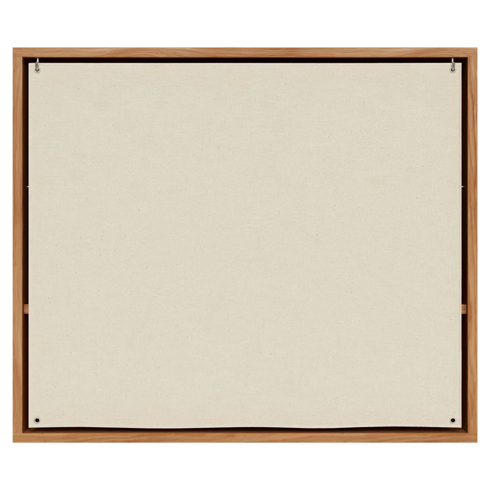 Shelf Library Canvas Cabinet - Natural Oak, Canvas