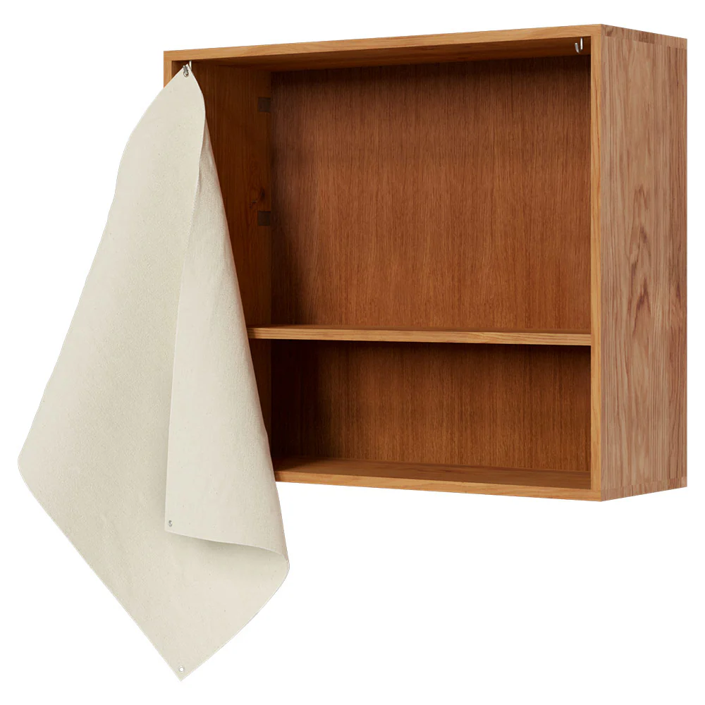 Shelf Library Canvas Cabinet - Natural Oak, Canvas - Image 4
