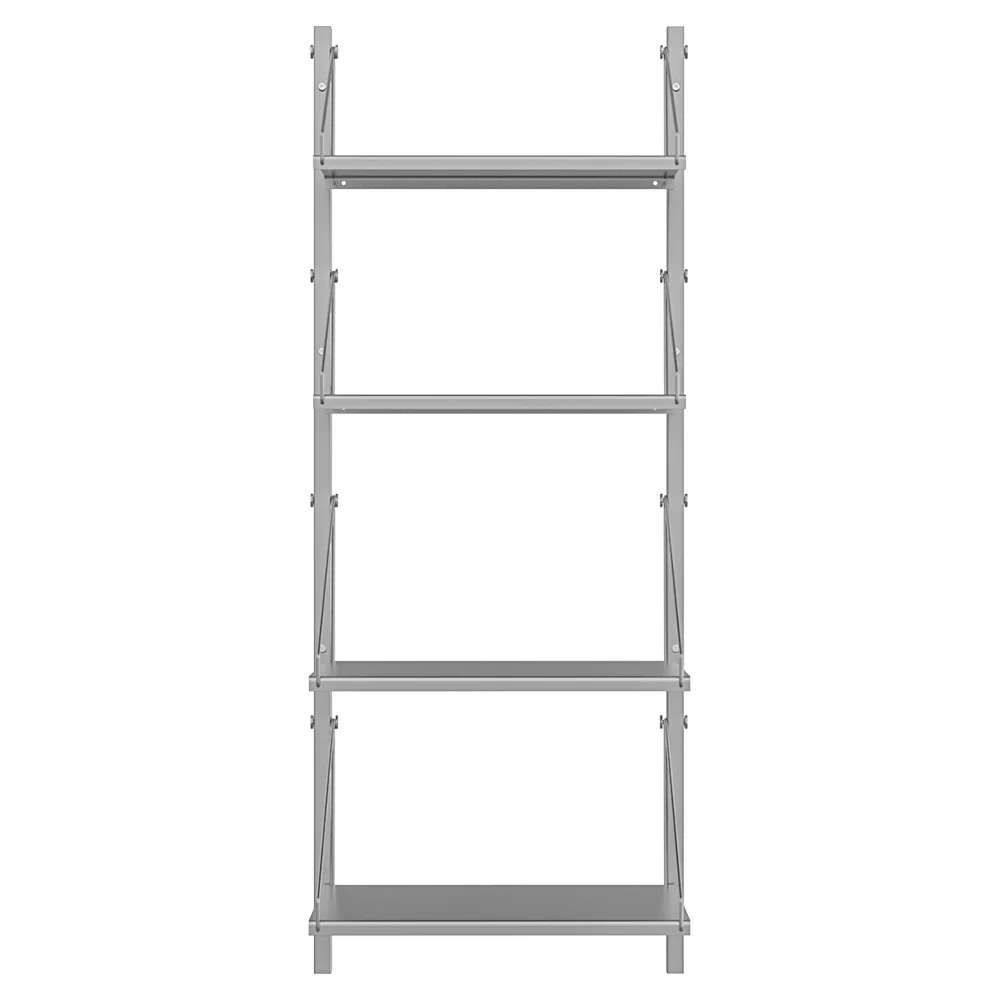 Shelf Library Single Section - 17.12"W x 42.67"H, Stainless Steel