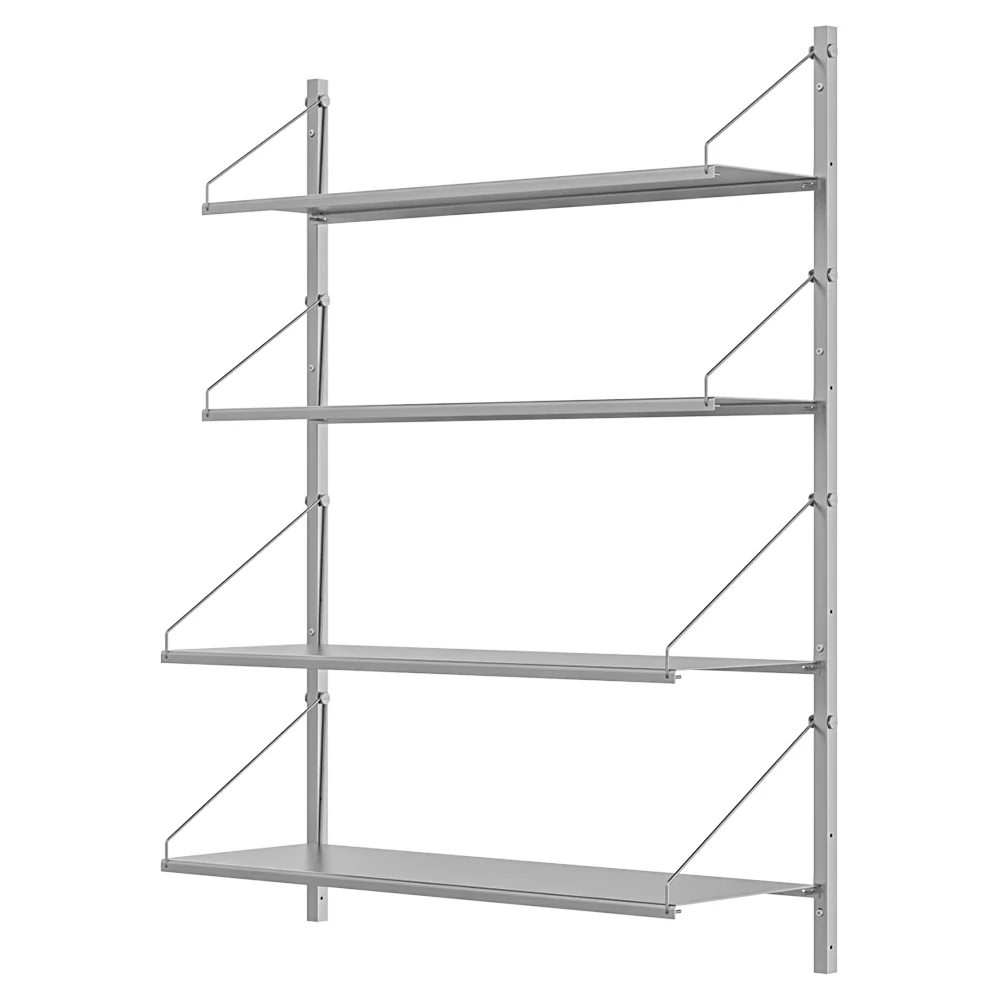 Shelf Library Single Section - 32.48"W x 42.67"H, Stainless Steel - Image 2