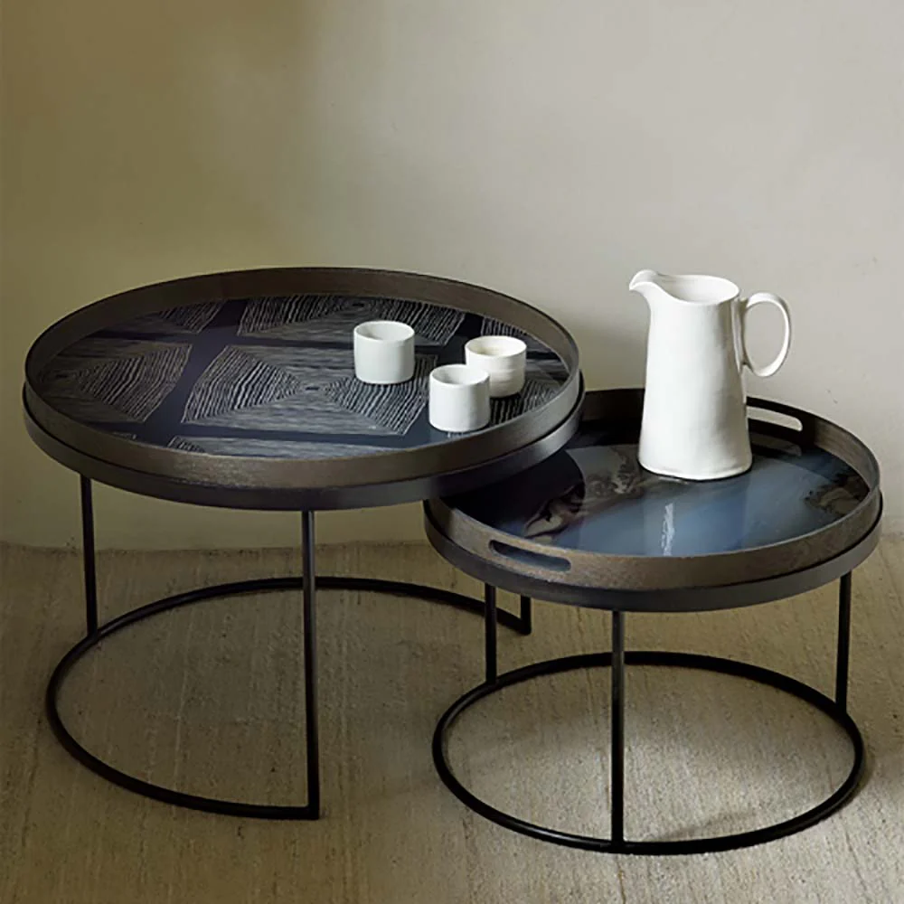Slate Organic Glass Tray - Round, Small - Image 3