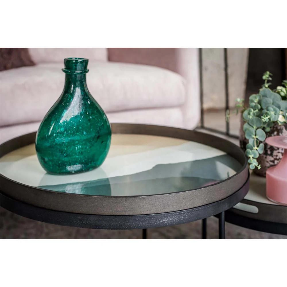 Slate Wabi Sabi Glass Tray - Round, Large - Image 5