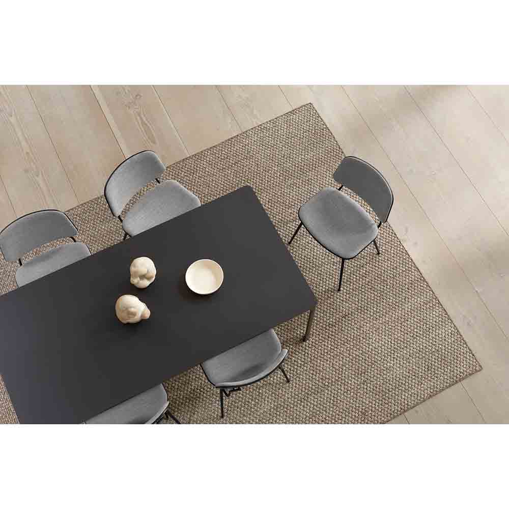 Soborg Seat and Back Upholstered Dining Chair - Steel Base - Image 8