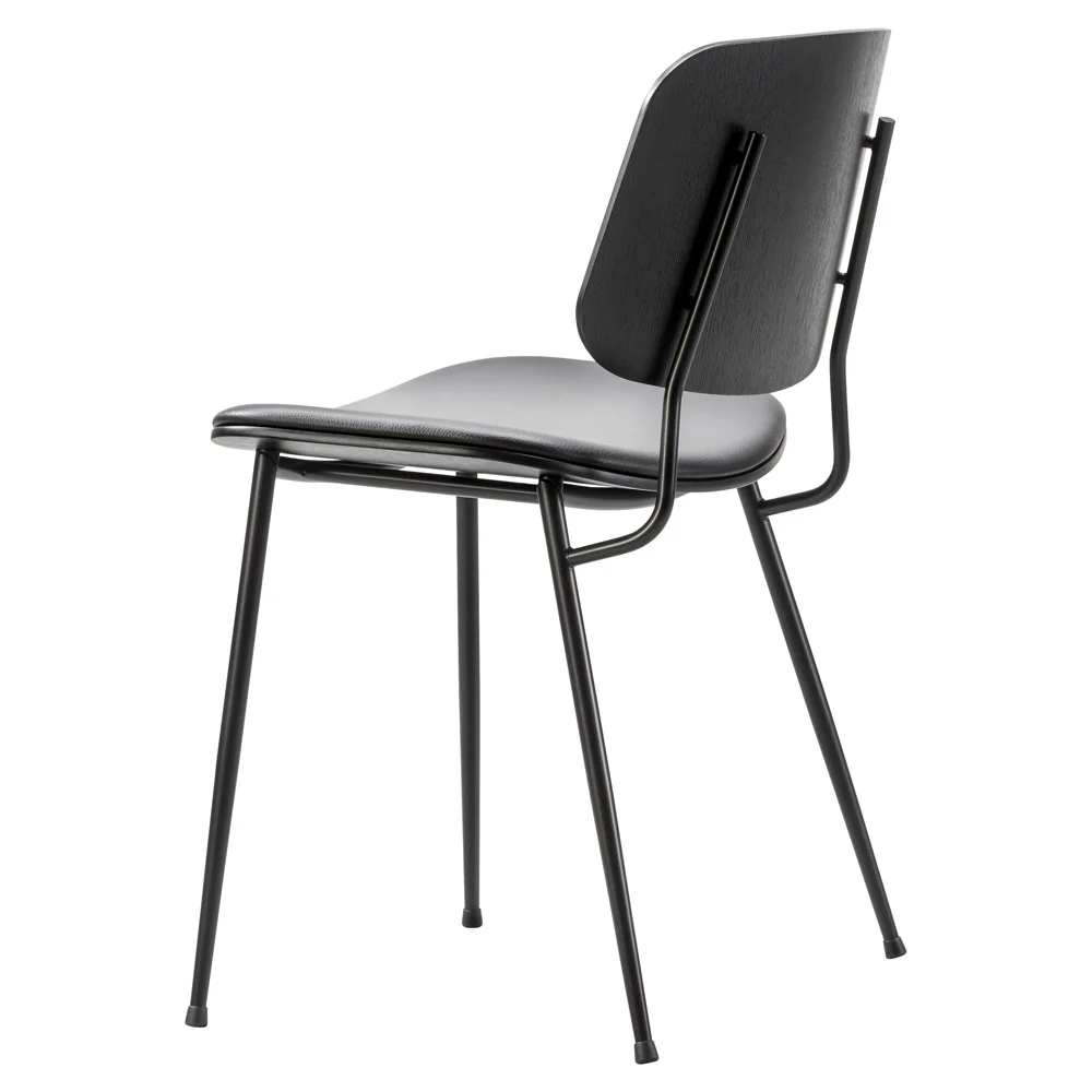 Soborg Seat Upholstered Dining Chair - Steel Base - Image 6