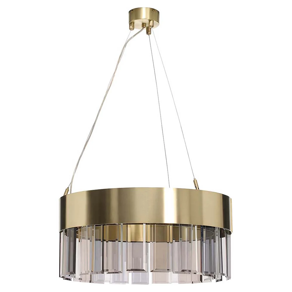 Solaris Pendant - Satin Brass, Cut Glass - Image 3