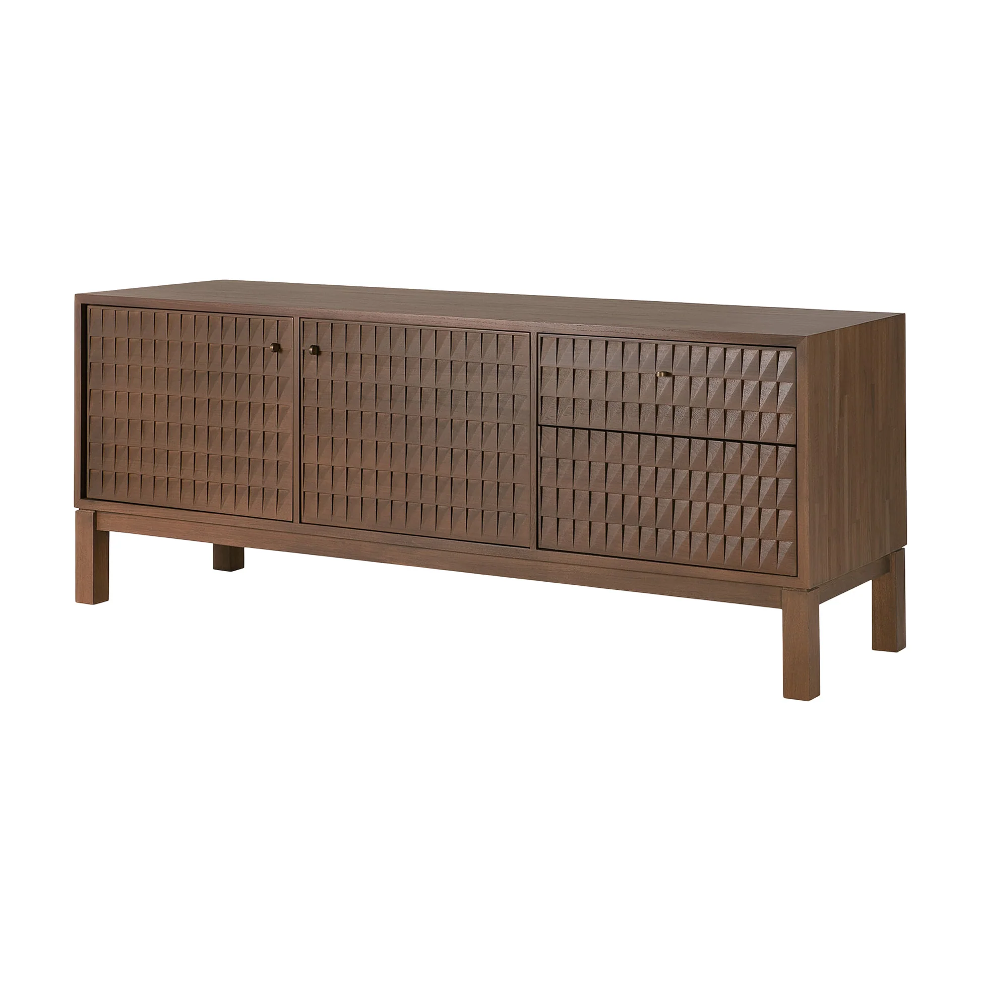 Sono TV Cupboard - 63"W, Dark Brown Teak - Image 2