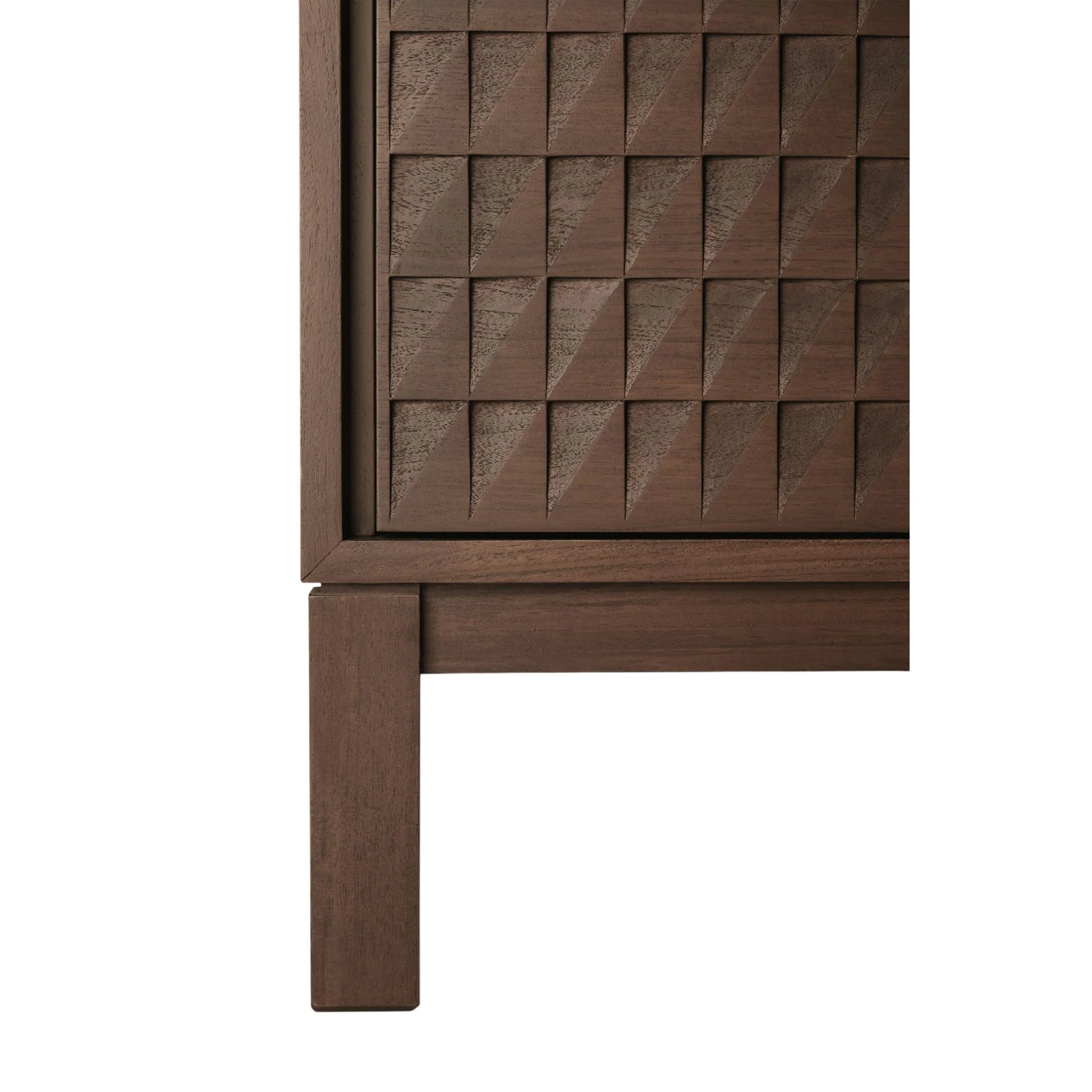 Sono TV Cupboard - 84"W, Dark Brown Teak - Image 6