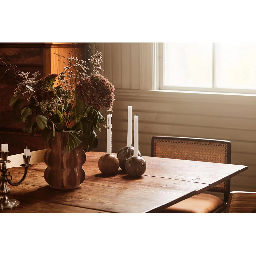 Sphere Large Candle Holder - Gray - Image 4
