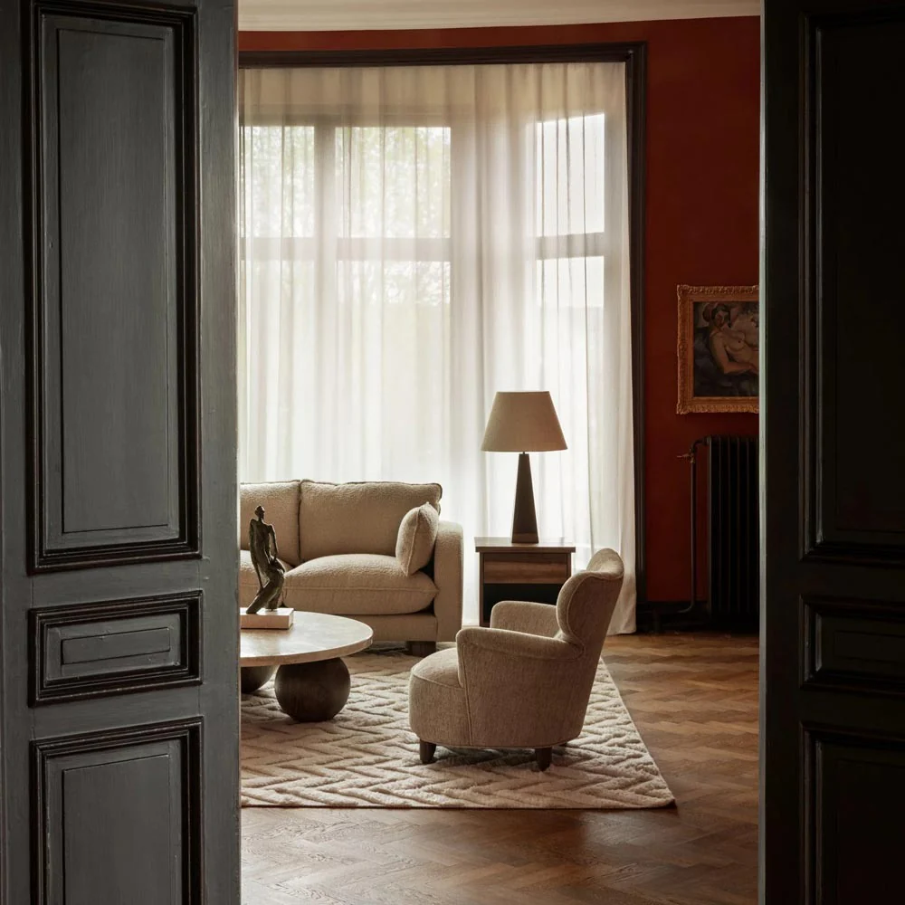 Sphere Round Sofa Table - Travertino Bianco - Image 7