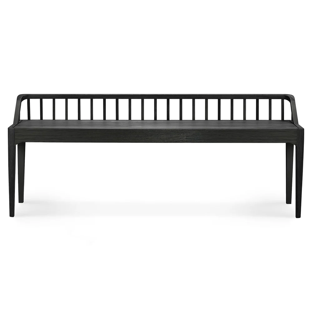 Spindle Bench - Black Oak - Image 2