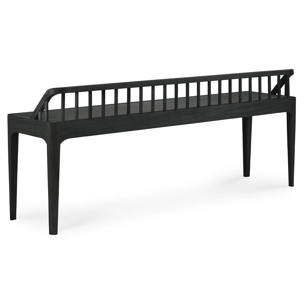 Spindle Bench - Black Oak - Image 4