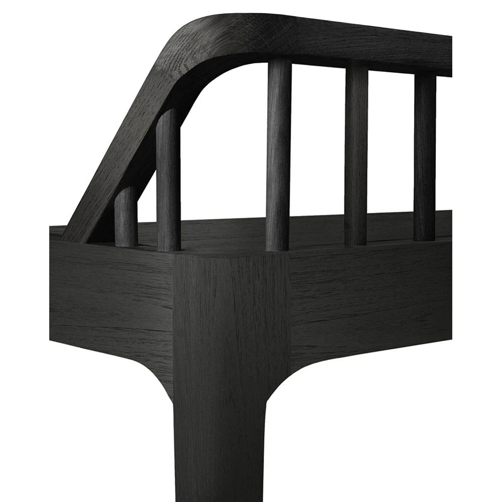Spindle Bench - Black Oak - Image 5