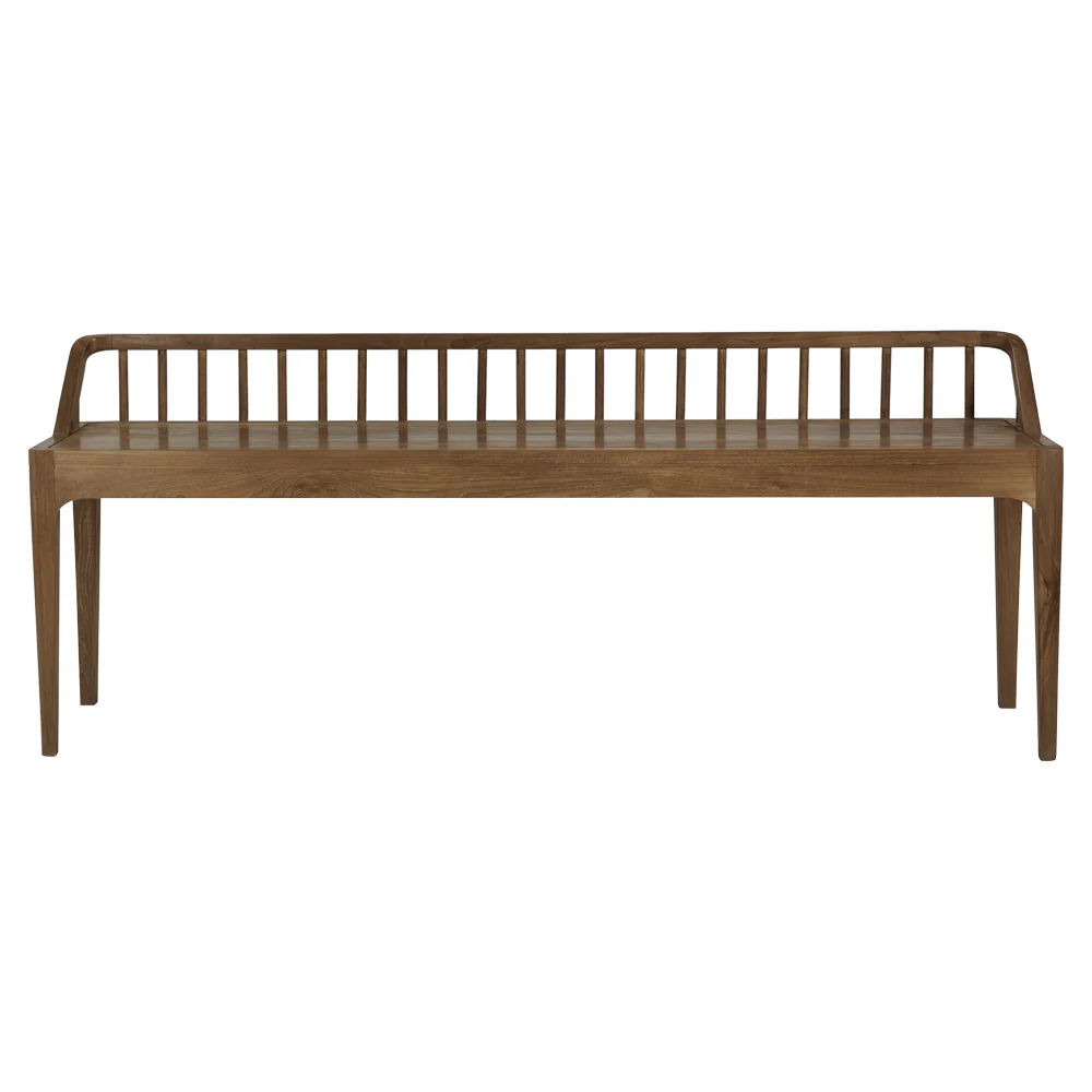 Spindle Bench - Reclaimed Teak - Image 2