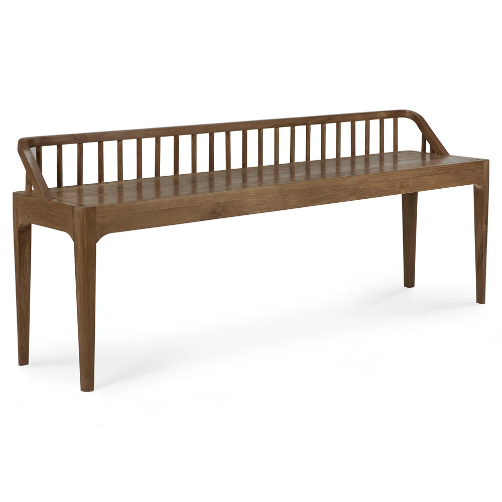 Spindle Bench - Reclaimed Teak - Image 3