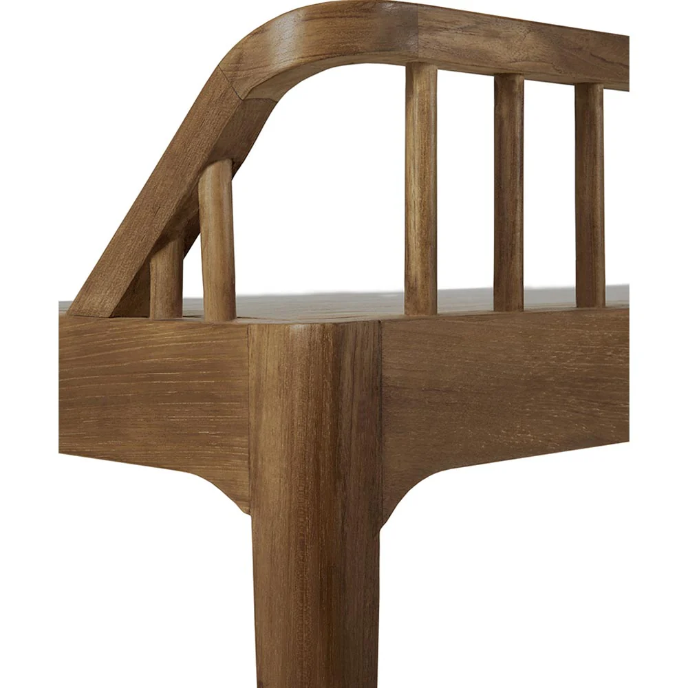 Spindle Bench - Reclaimed Teak - Image 5