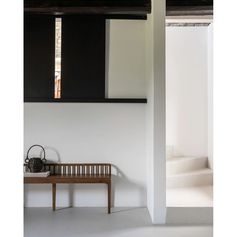 Spindle Bench - Reclaimed Teak - Image 8