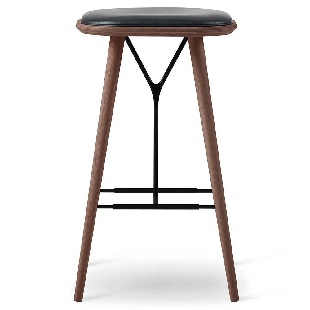 Spine Bar Counter Stool - Wood Base - Image 2