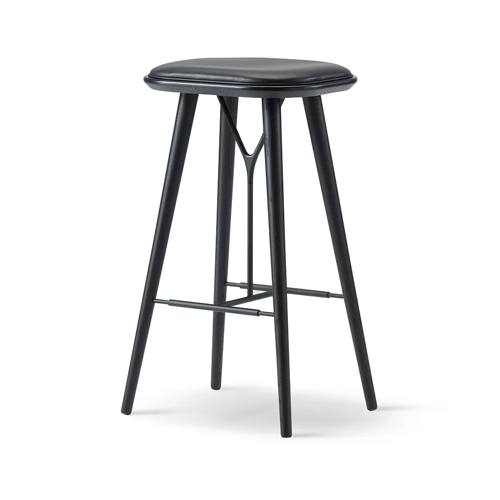 Spine Bar Counter Stool - Wood Base - Image 7