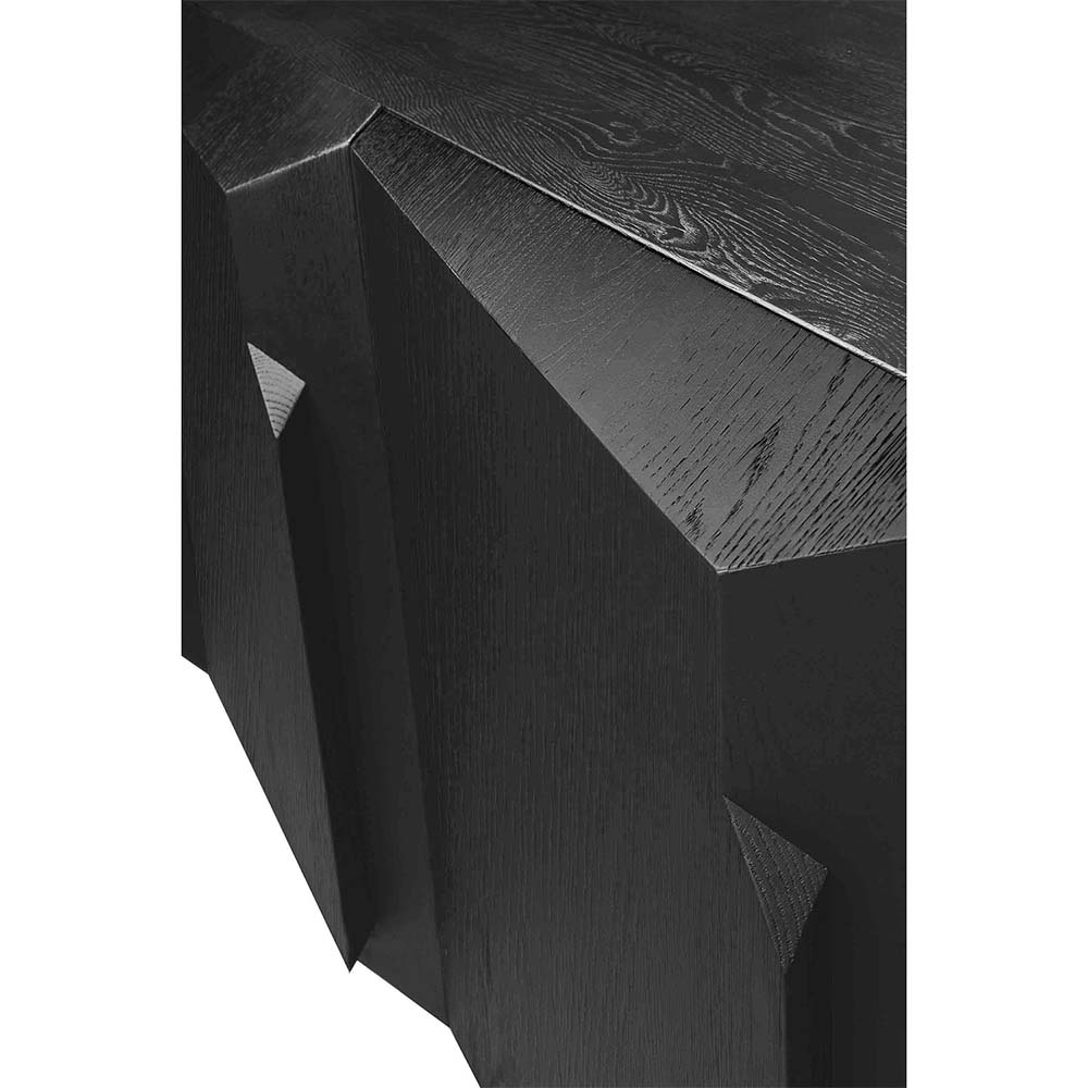 Stairs Sideboard - 4 Doors, Black Oak - Image 5