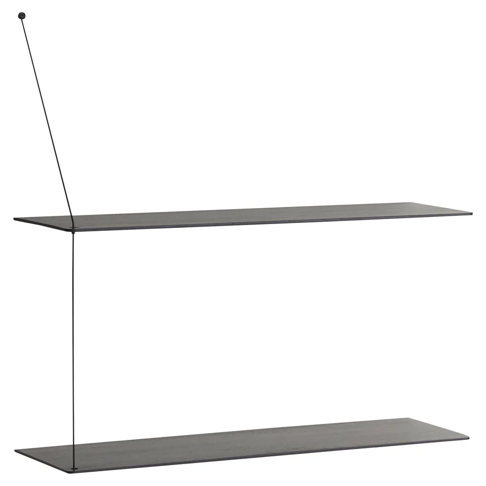Stedge Shelf - Black Painted Oak