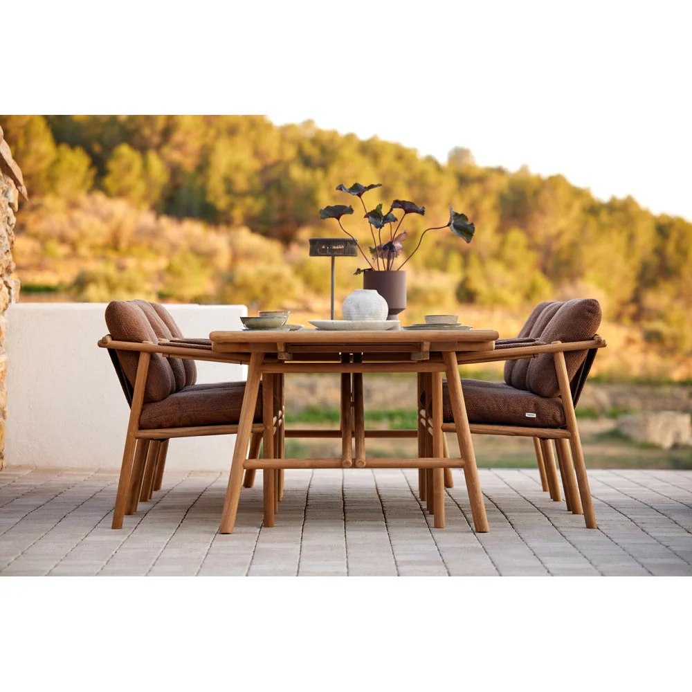 Sticks Armchair - Sand Cushions, Teak Frame - Image 4