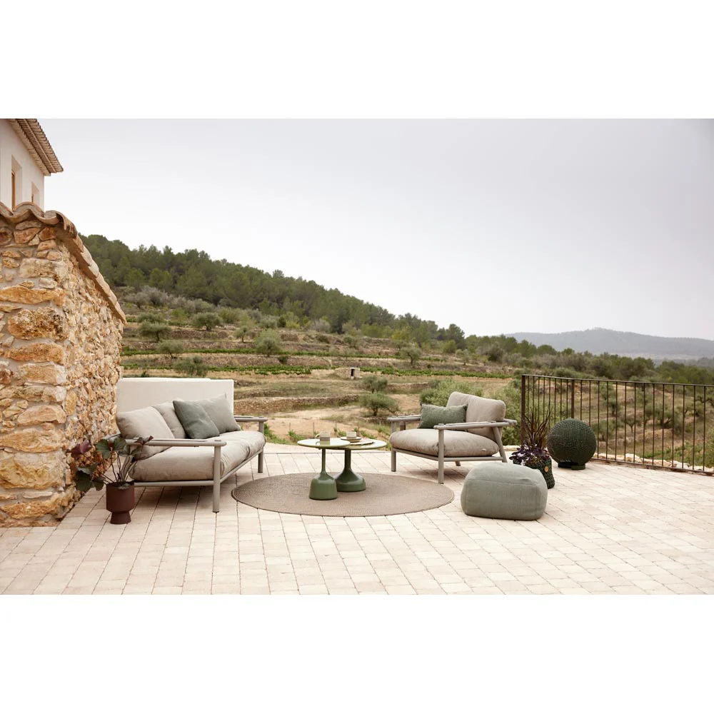 Sticks Lounge Chair - Light Brown Cushions, Teak Frame - Image 7