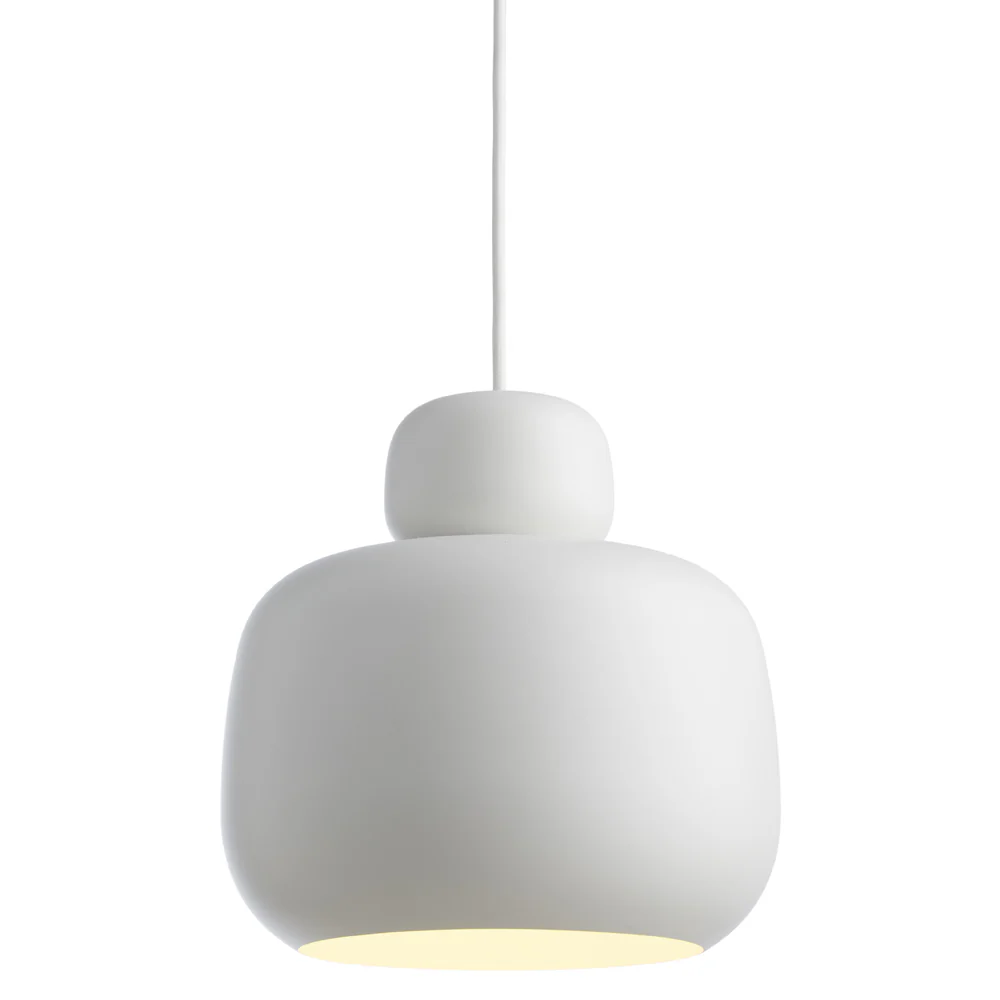 Stone Pendant - White, Large