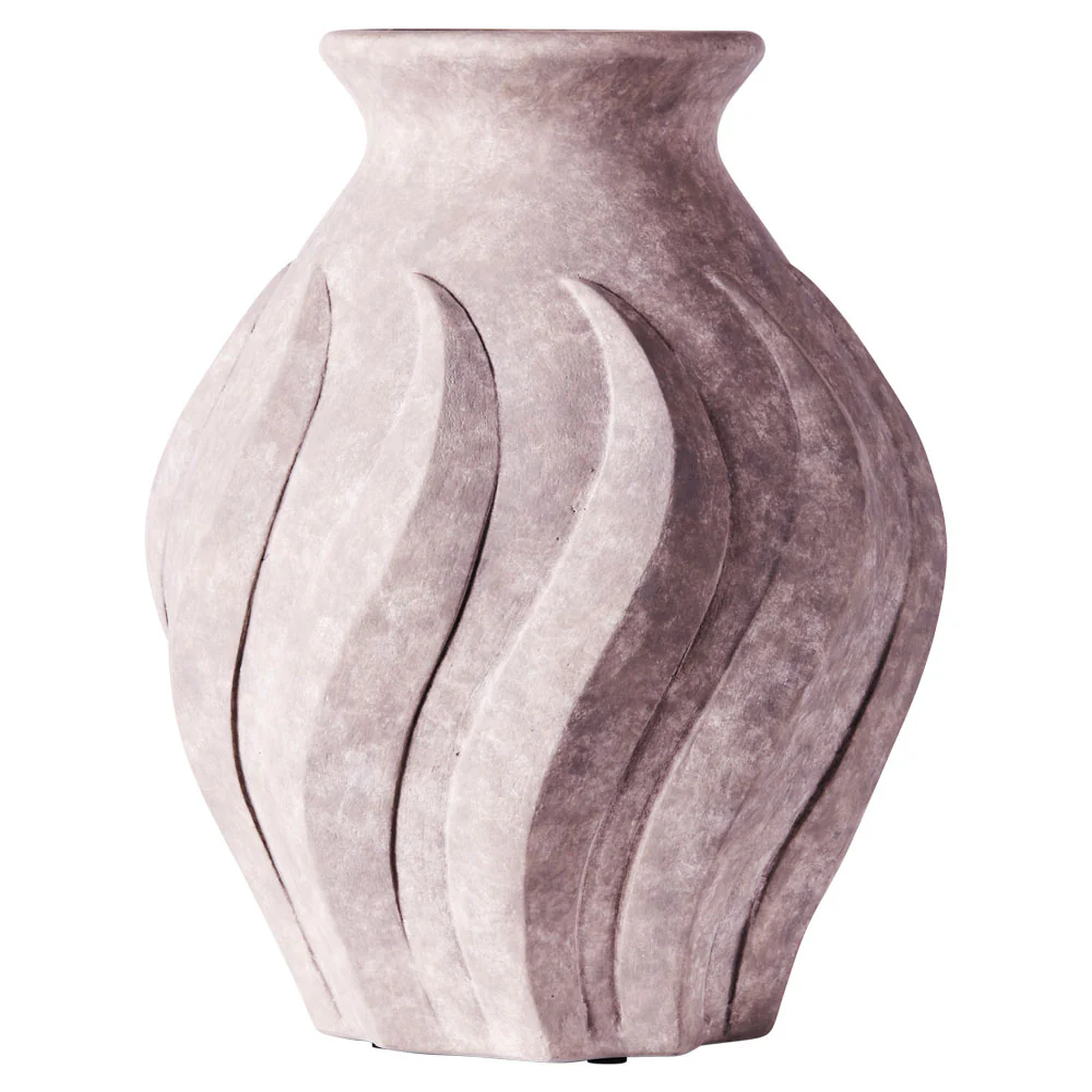 Swirl Vase - Gray