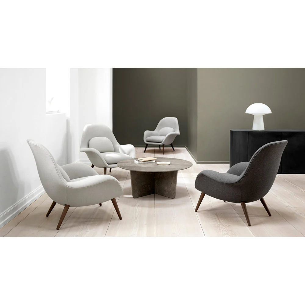 Tableau Round Coffee Table - Dark Atlantico Limestone - Image 2