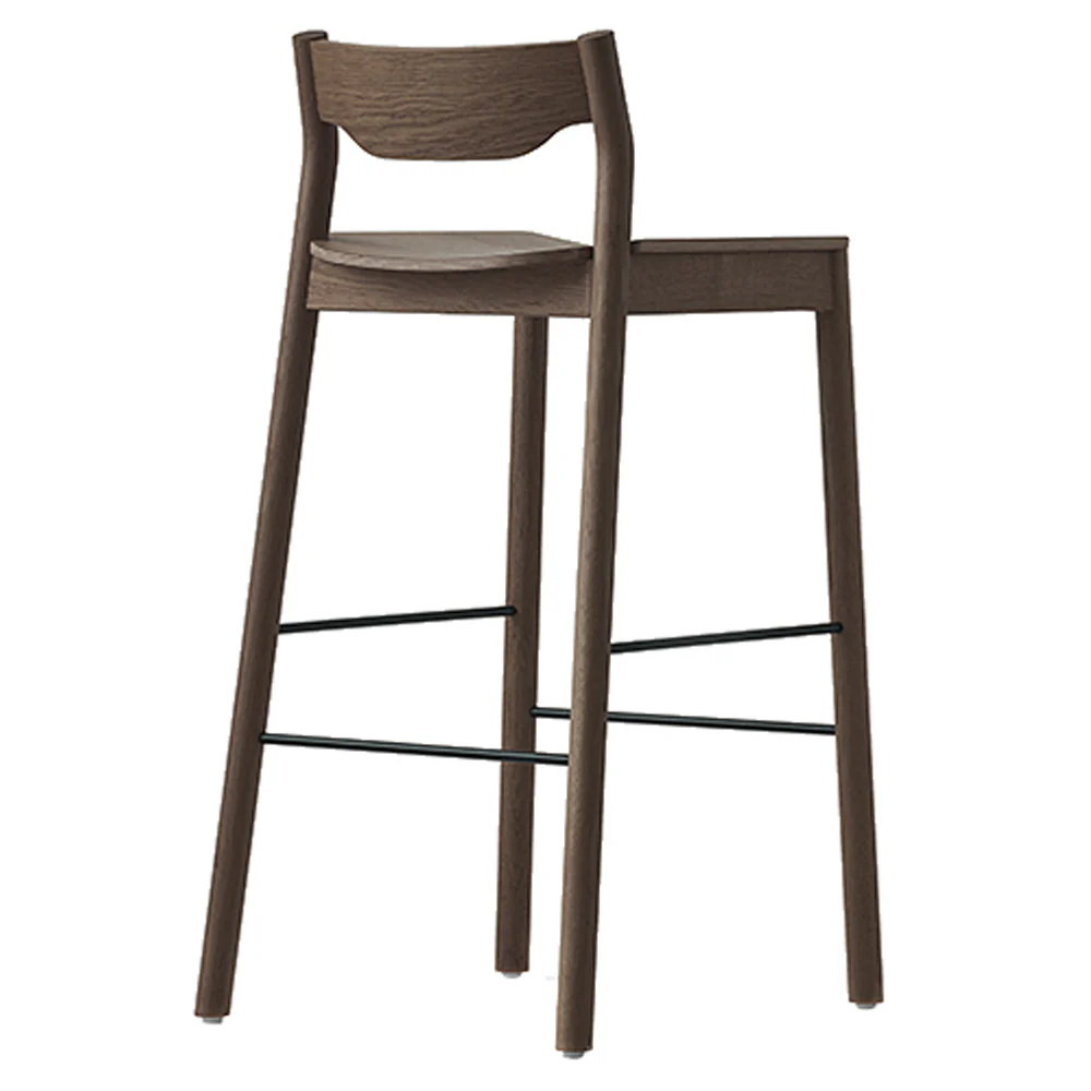 Tangerine Stool With Back - Umber