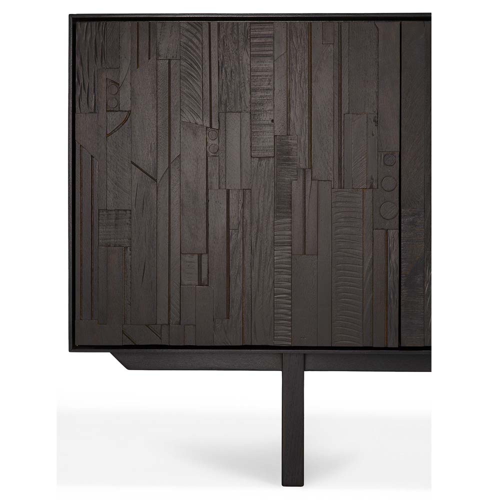Teak Mosaic Sideboard - 3 Doors - Image 7