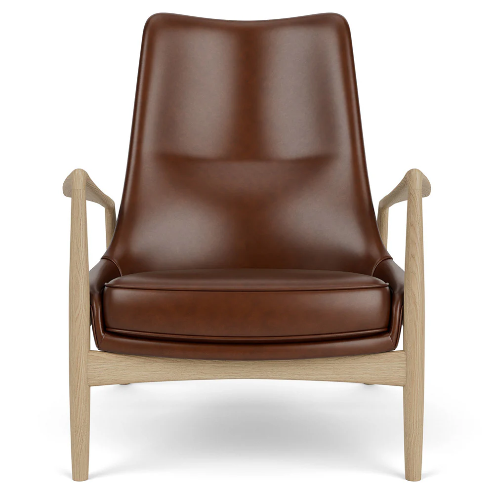 The Seal High Back Lounge Chair - Natural Oak - Image 2