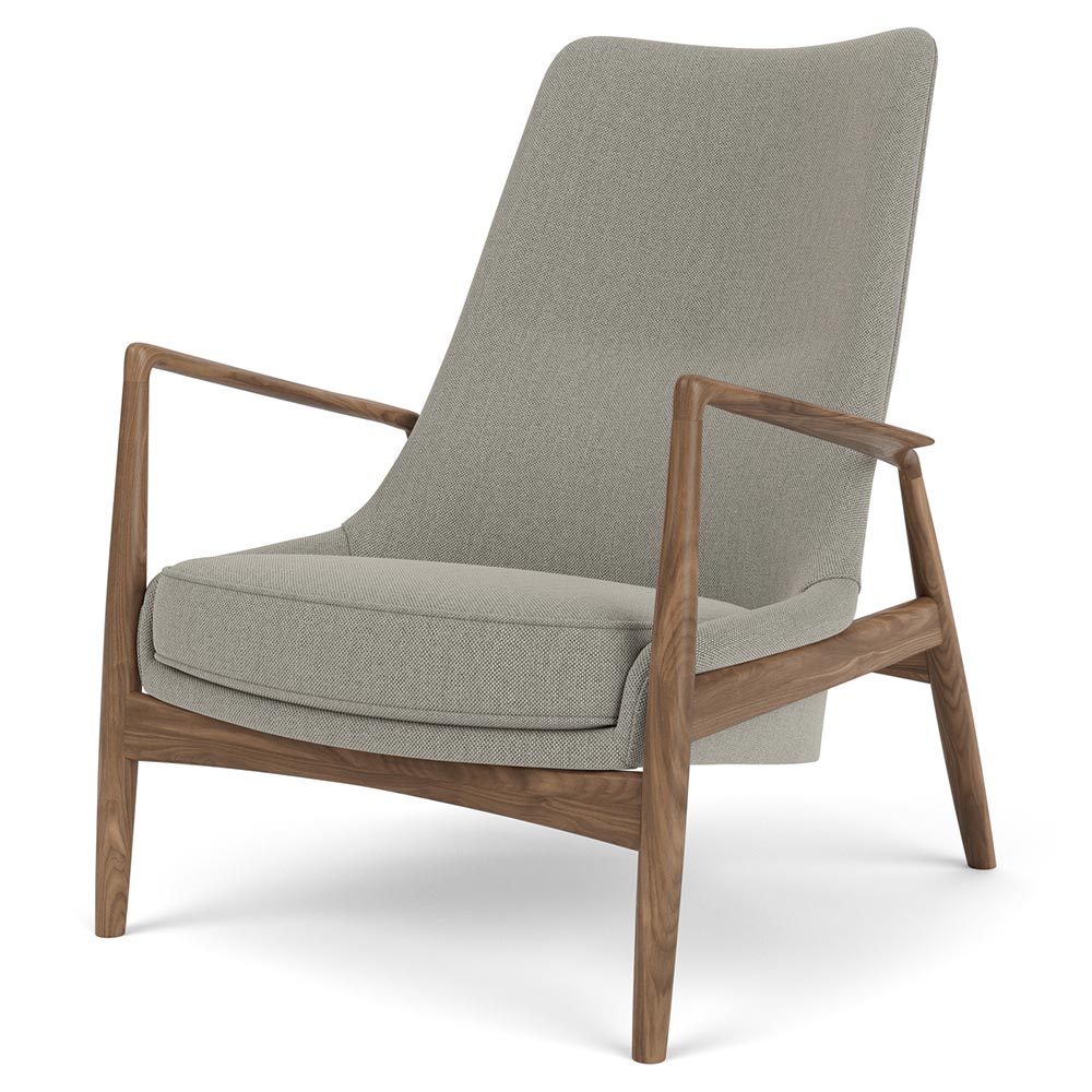 The Seal High Back Lounge Chair - Walnut - Image 4