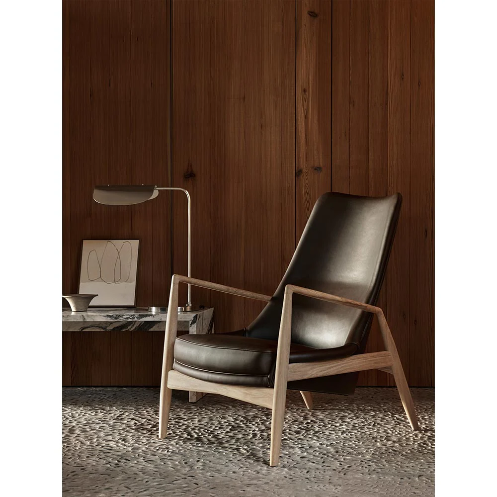 The Seal High Back Lounge Chair - Walnut - Image 5