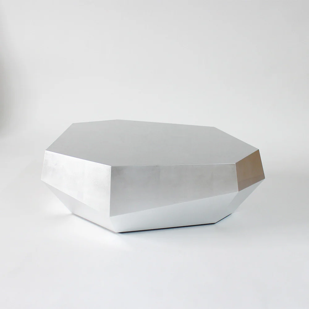 Three Rocks Low Coffee Table - Silver - Image 2