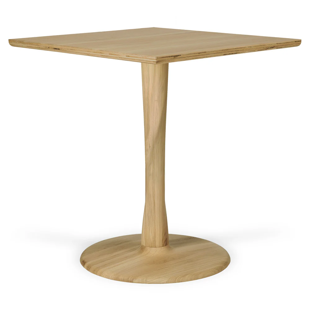 Torsion Square Dining Table - Oak - Image 2