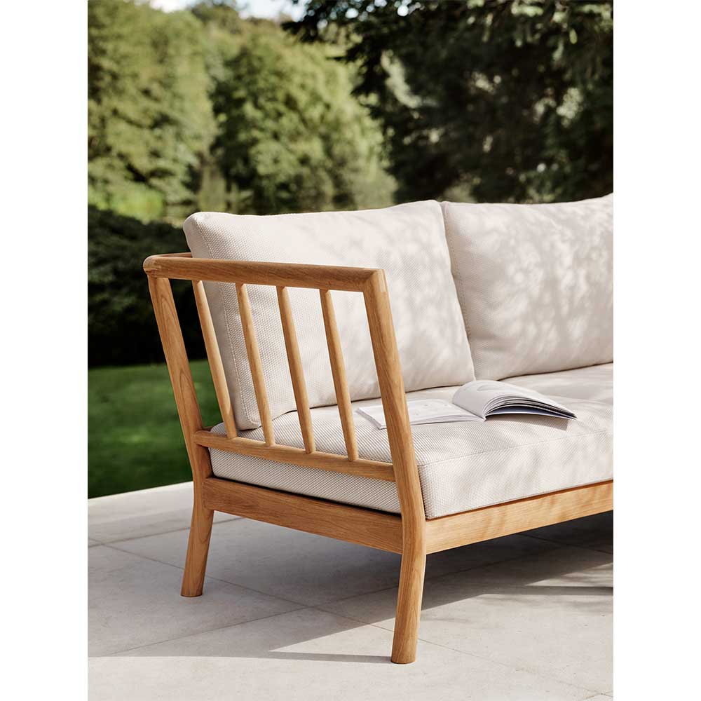 Tradition Outdoor End Module - Teak, Light Sand - Image 5