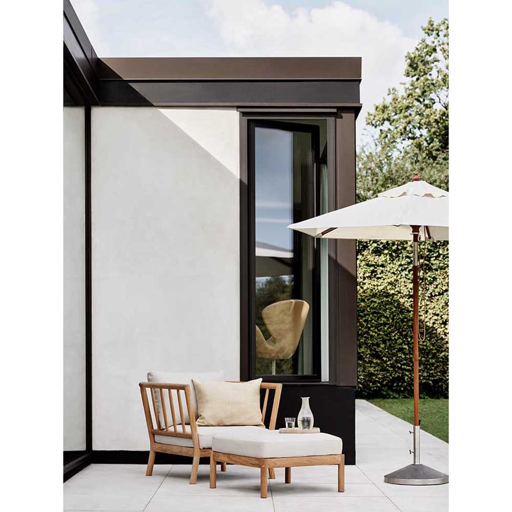 Tradition Outdoor Lounge Chair - Teak, Light Sand - Image 2