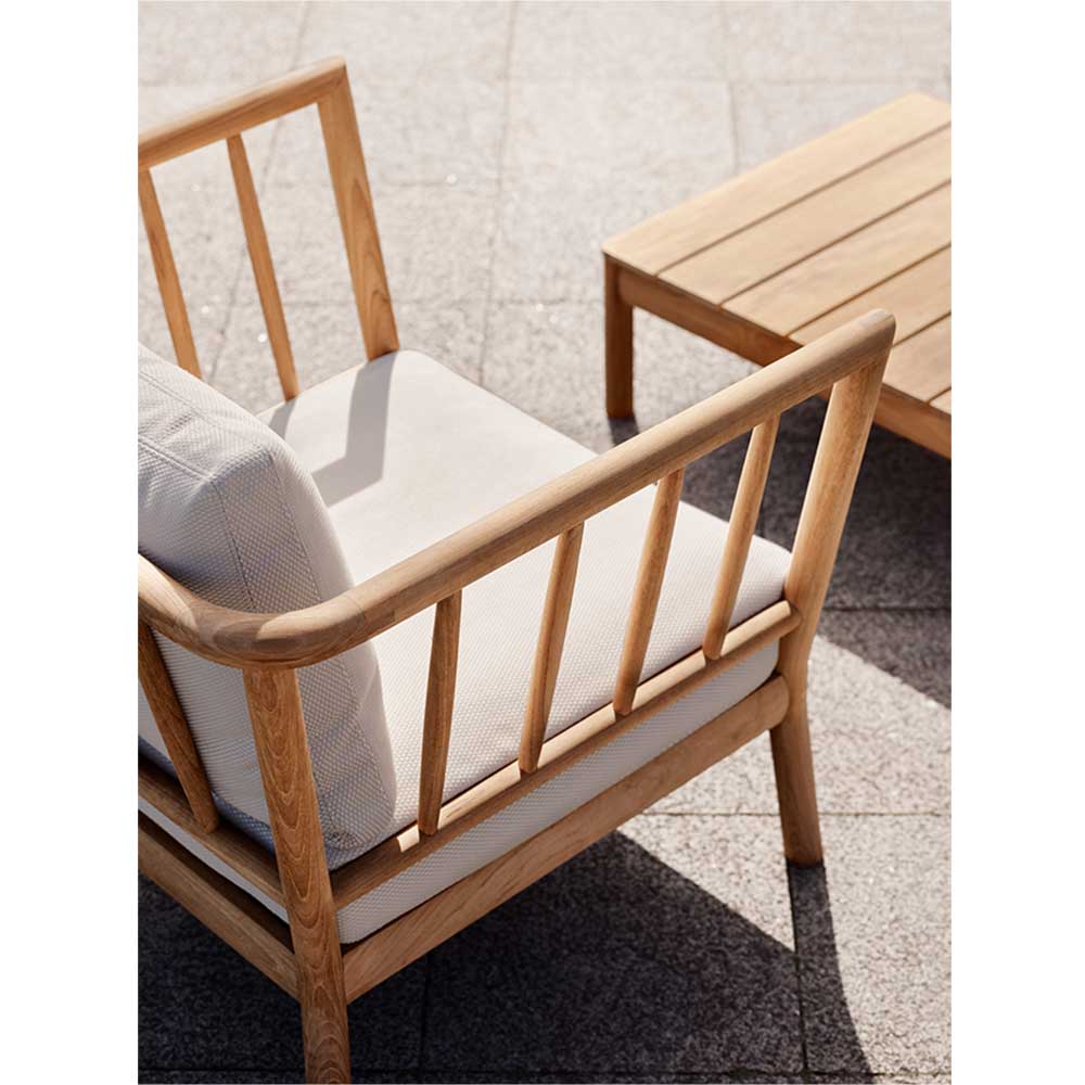 Tradition Outdoor Lounge Chair - Teak, Light Sand - Image 5