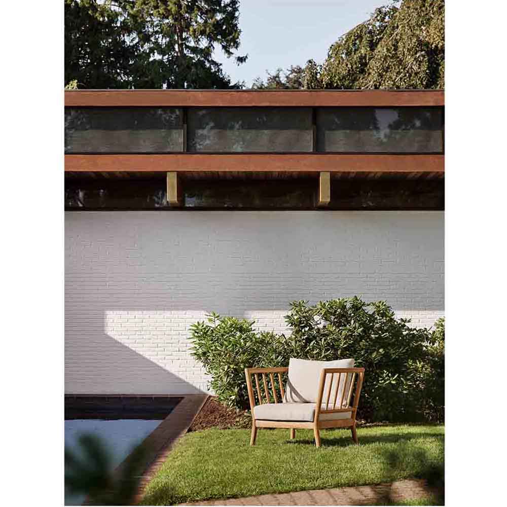 Tradition Outdoor Lounge Chair - Teak, Light Sand - Image 6