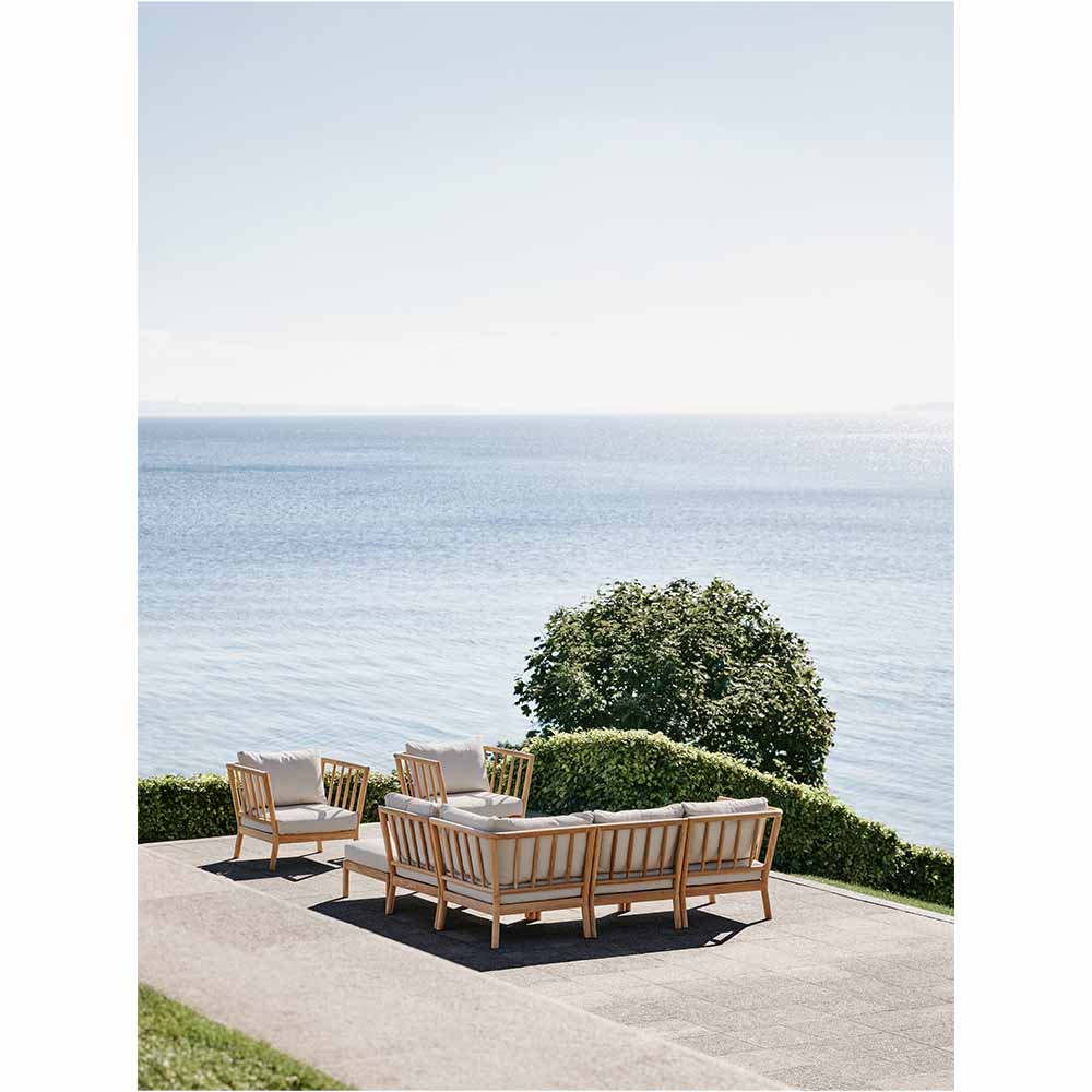 Tradition Outdoor Lounge Chair - Teak, Light Sand - Image 7