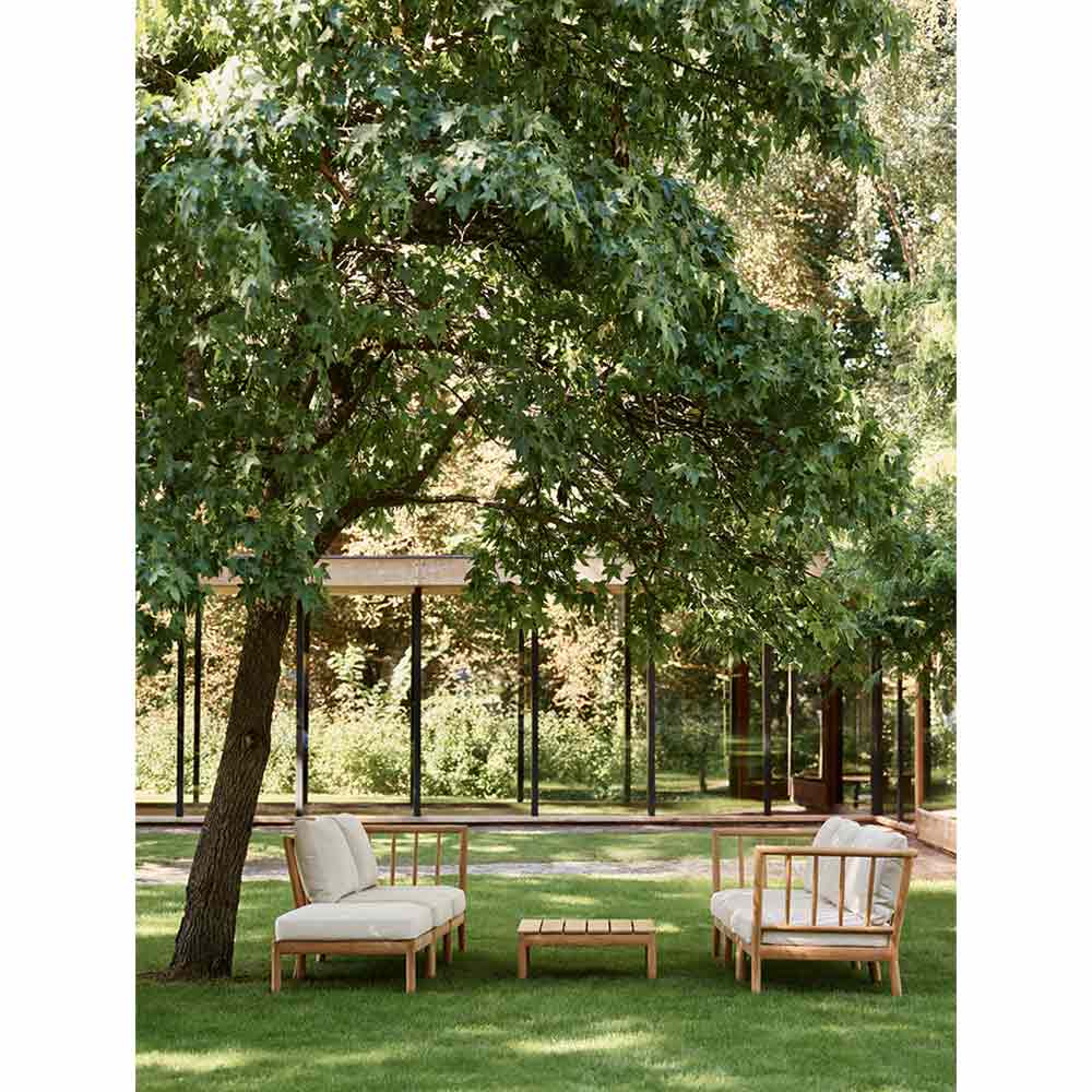Tradition Outdoor Lounge Chair - Teak, Light Sand - Image 9