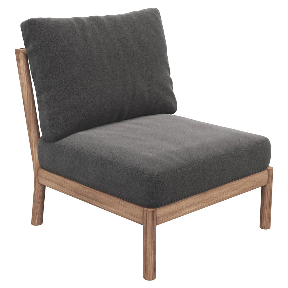 Tradition Outdoor Spacer Module - Teak, Charcoal