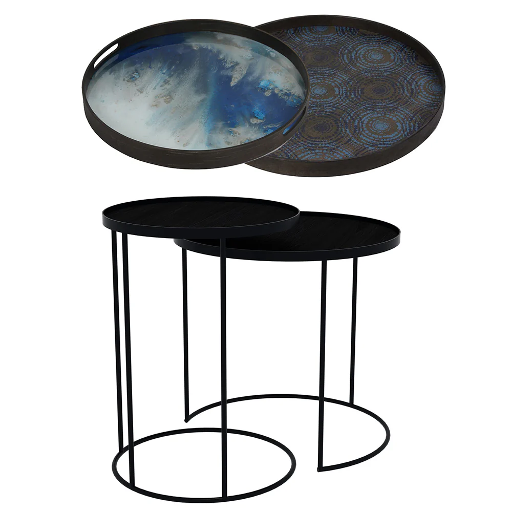 Tray Nesting Tables High Round - Image 3