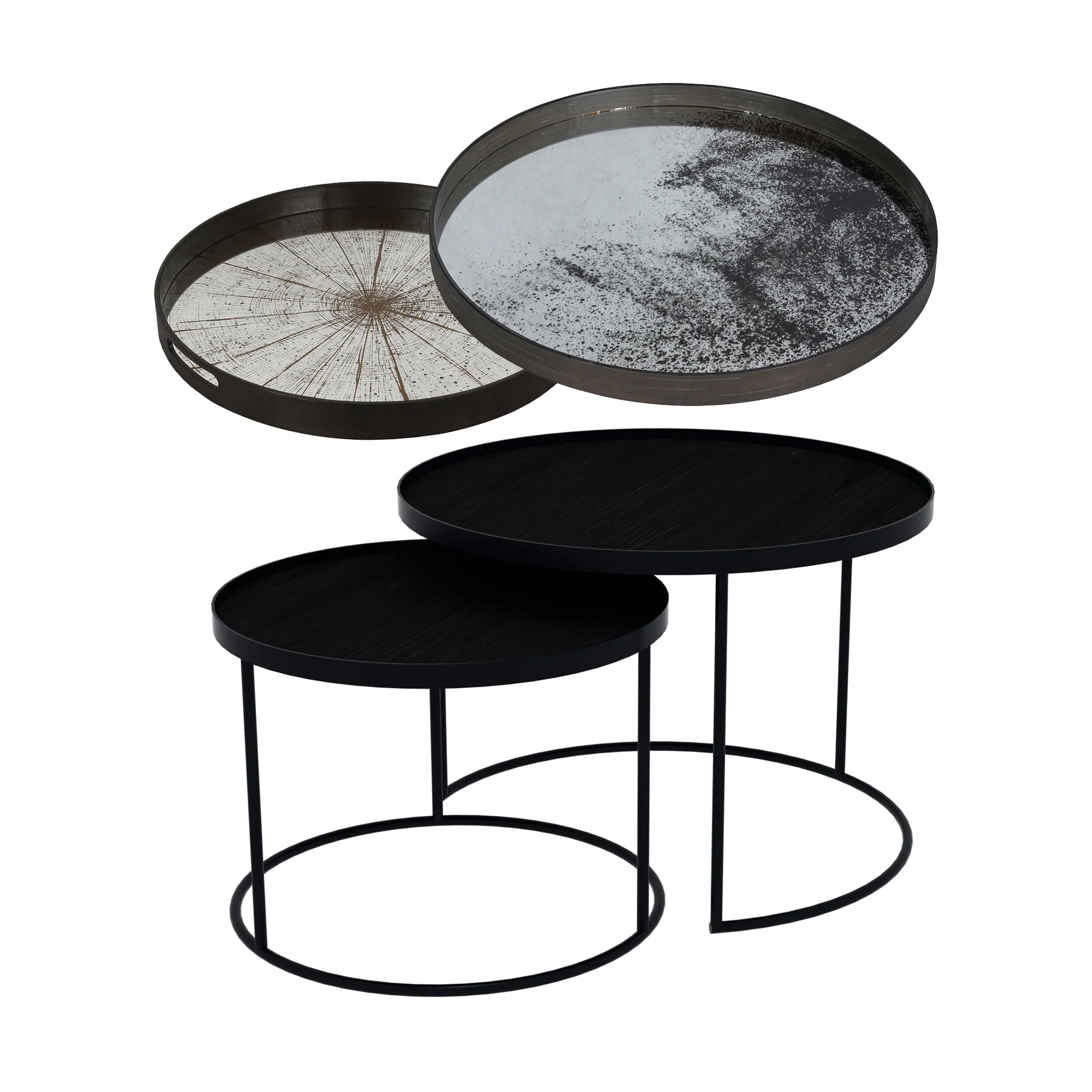 Tray Nesting Tables Low Round - Image 4
