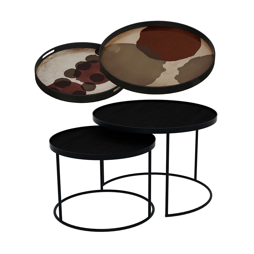 Tray Nesting Tables Low Round - Image 5